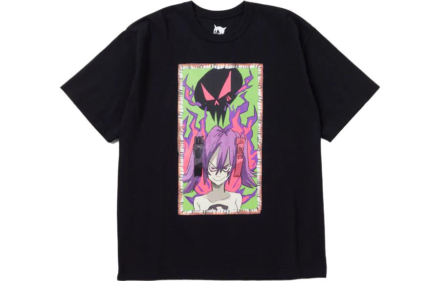 NEIGHBORHOOD Letter Graphic Anime Print Short Sleeve Tee - Men 231PCJIN-ST01S