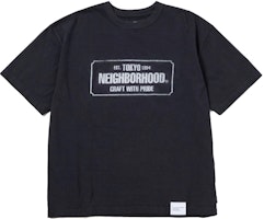 NEIGHBORHOOD Letter Graphic Crewneck Short Sleeve T-Shirt - Men’s 231OKNH-CSM04-BK NEIGHBORHOOD Letter Graphic Crewneck Short Sleeve T-Shirt - Men’s 231OKNH-CSM04-BK