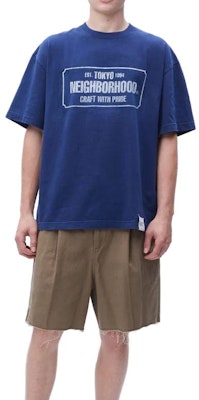 NEIGHBORHOOD 字母印花圆领短袖T恤 - 男款 231OKNH-CSM04-BK Shop NEIGHBORHOOD 字母印花圆领短袖T恤 - 男款 231OKNH-CSM04-BK