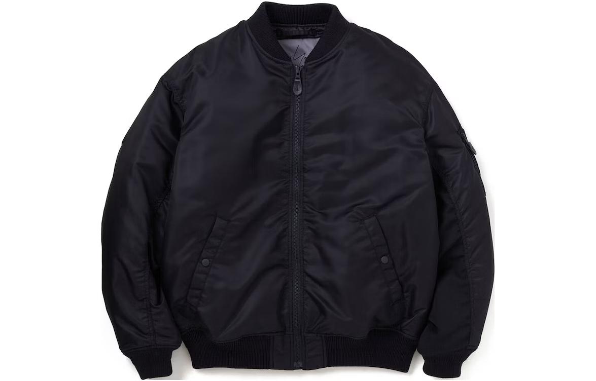 NBHD Letter Graphic Zip-Up Jacket Black 222SPYYN-JKM01S