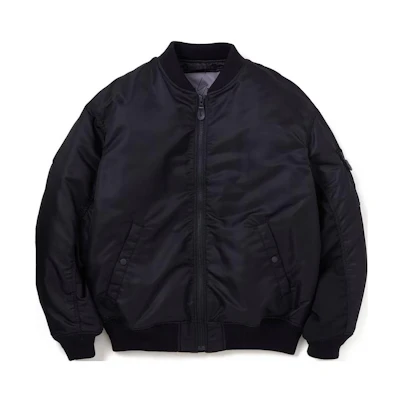 NBHD Letter Graphic Zip-Up Jacket Black 222SPYYN-JKM01S