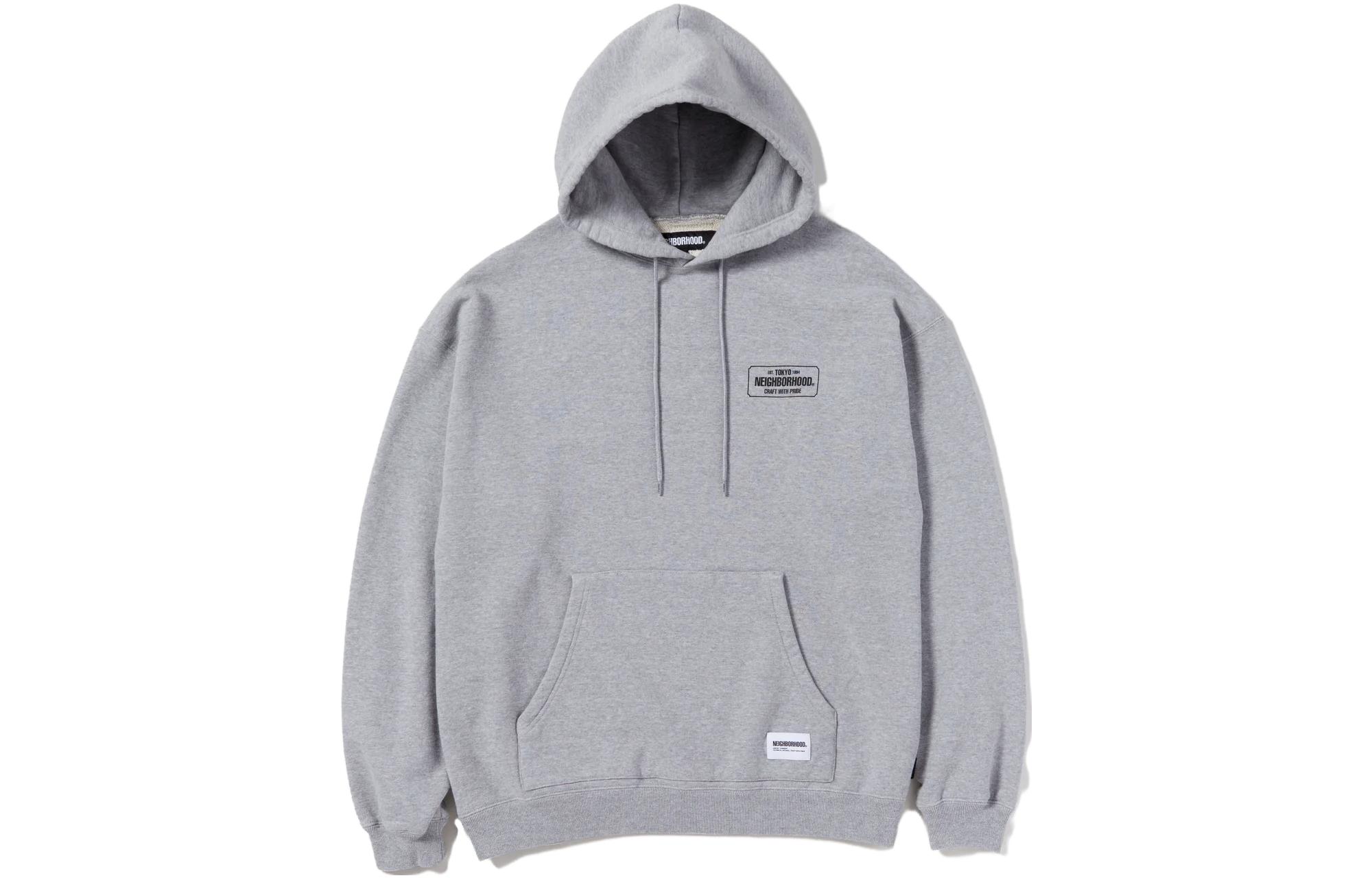 NBHD Letter Print Hooded Sweatshirt 232UWNH-CSM03