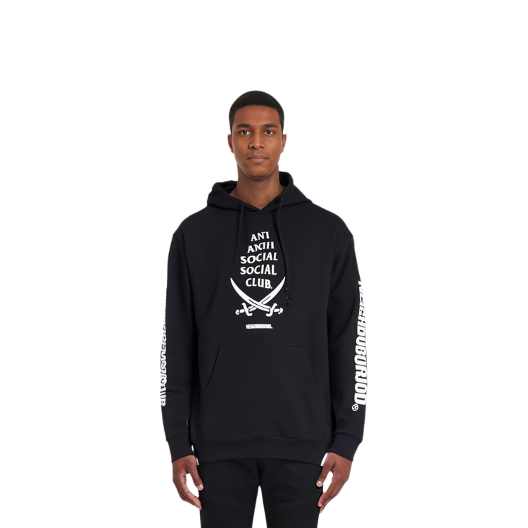 Sizing NEIGHBORHOOD字母印花连帽衫 男女同款长袖卫衣. 202GEASN-CSM02S