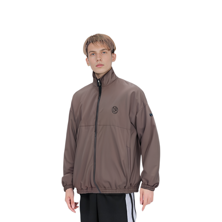 Shop NEIGHBORHOOD 字母印花长袖拉链夹克 221AQNH-JKM01