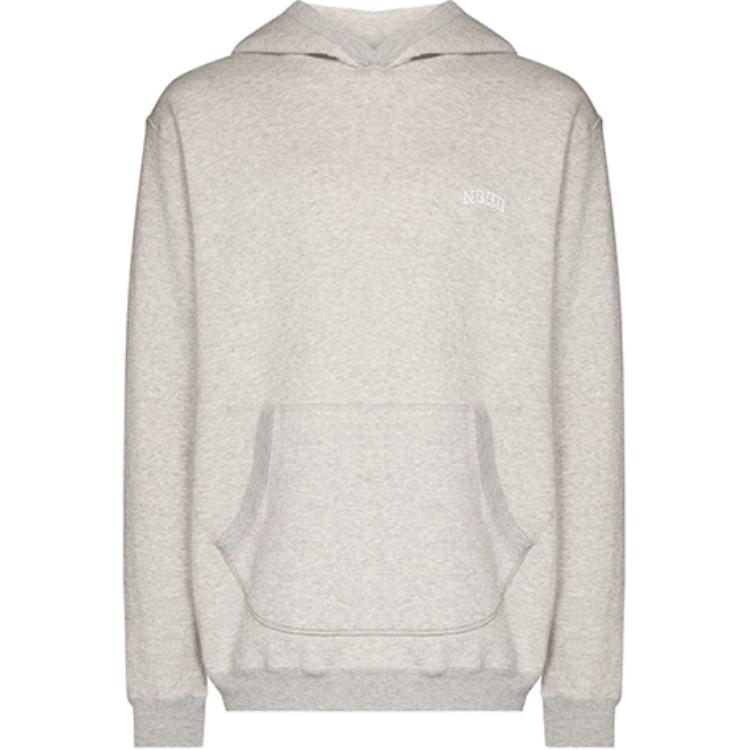 NBHD Logo Embroidered Hoodie Gray 212FPNH-CSM03-GRAY