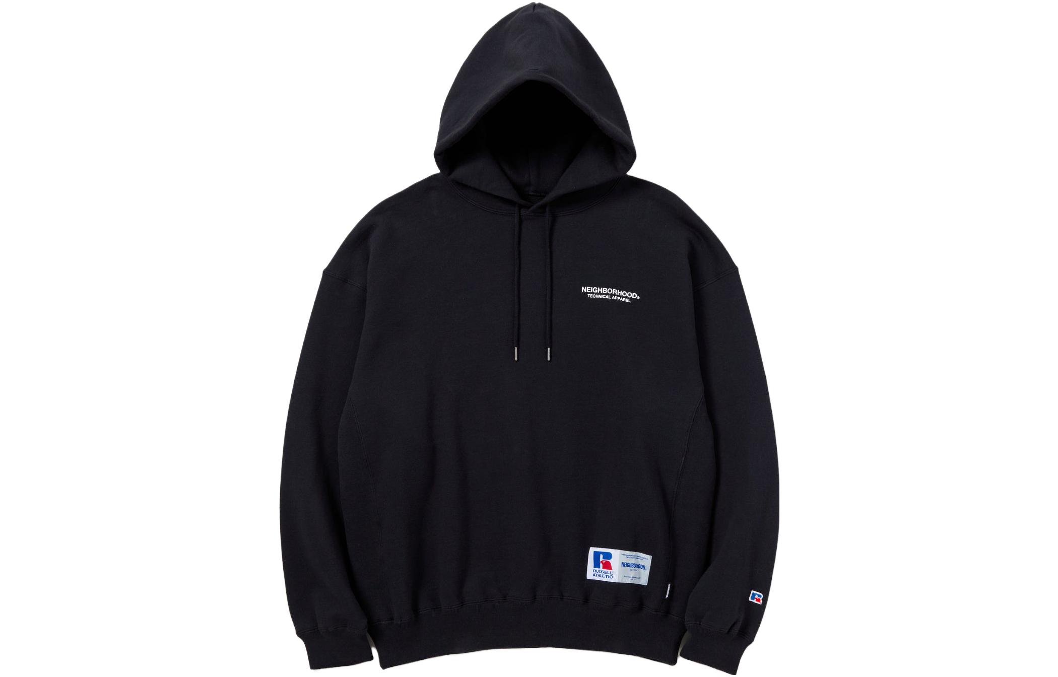 NBHD Logo Printed Loose Fit Hoodie - 231XRRUN-CSM02