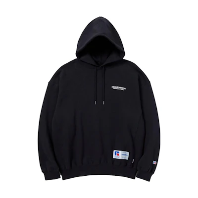 NBHD Logo Printed Loose Fit Hoodie - 231XRRUN-CSM02