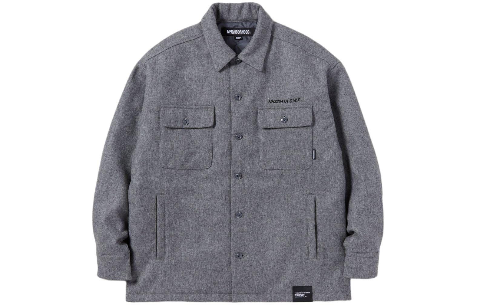 NBHD Long Sleeve Jacket with Letter Pattern Collar Design 232tsnh-shm06