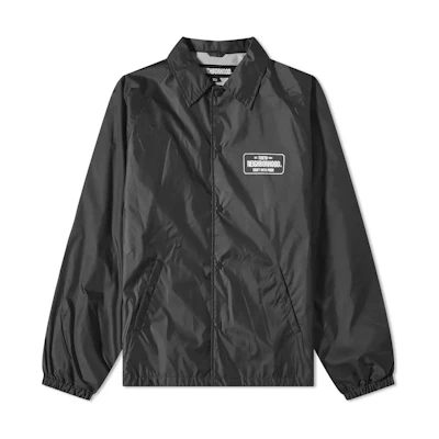 NBHD Loog Letter Embroidered Button-Up Jacket Black 222TSNH-JKM01