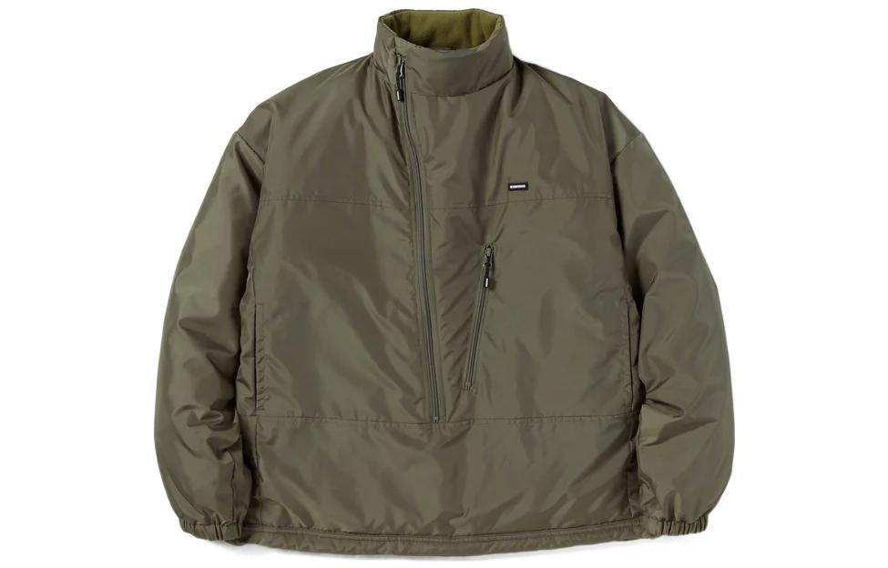 NBHD Loose Fit Solid Color Stand Collar Pullover Jacket 222TSNH-JKM04