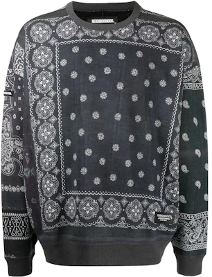 NEIGHBORHOOD Baju Crewneck Lengan Panjang Cetakan Paisley Hitam BANDANACH-OPPEDECCREWLSBLACK Buy NEIGHBORHOOD Baju Crewneck Lengan Panjang Cetakan Paisley Hitam BANDANACH-OPPEDECCREWLSBLACK