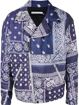 Chaqueta Unisex de Manga Larga con Estampado Paisley NEIGHBORHOOD BANDANACH-OPPEDCYCLEEJKTNAVY Buy Chaqueta Unisex de Manga Larga con Estampado Paisley NEIGHBORHOOD BANDANACH-OPPEDCYCLEEJKTNAVY