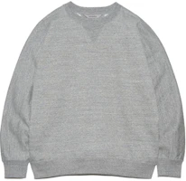 NEIGHBORHOOD Plain Gray Crewneck Pullover Sweatshirt Long Sleeve SUHS417-HG NEIGHBORHOOD Plain Gray Crewneck Pullover Sweatshirt Long Sleeve SUHS417-HG