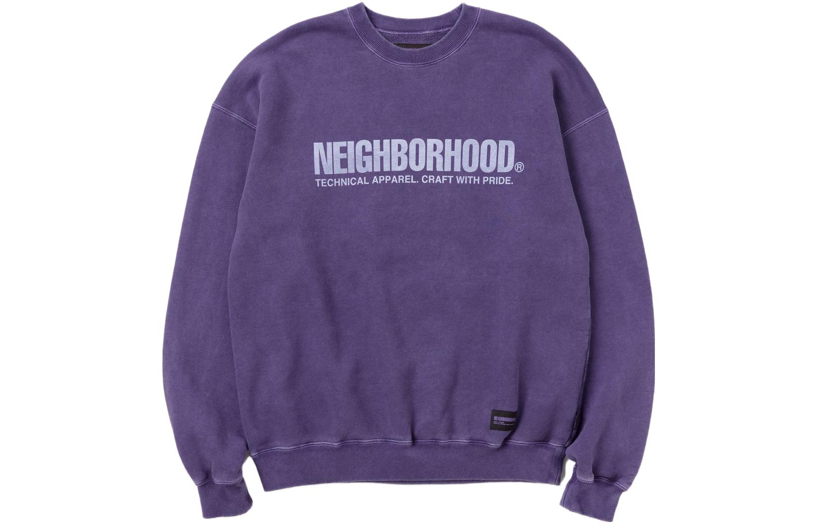 NBHD Pullover Crewneck Sweatshirt with Letter Print Casual Style 232fpnh-csm06