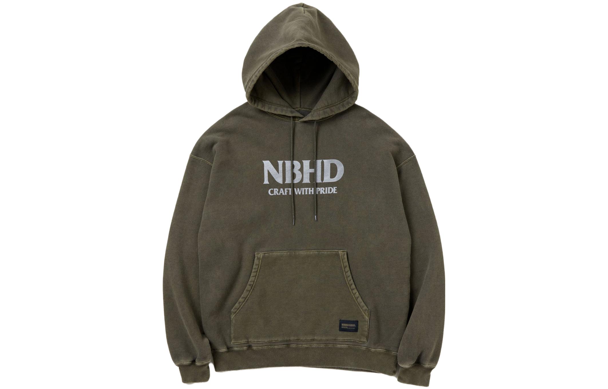 NBHD Pullover Hoodie with Letter Print Casual Design 232fpnh-csm07