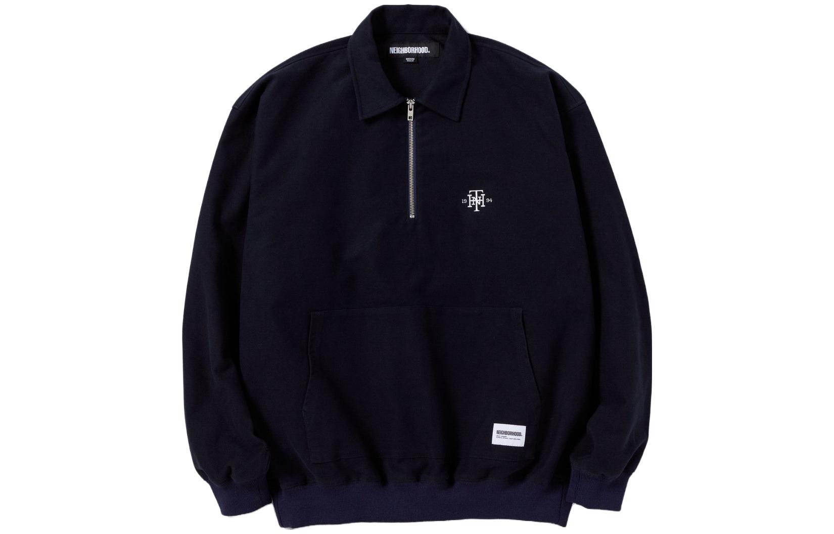 NBHD Pullover Plain Collar Casual Sweatshirt 232tsnh-shm09