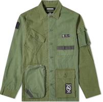 NEIGHBORHOOD QM Utility Multi-Pocket Shirt Jacket Unisex Green 192AQNH-SHM05-OD NEIGHBORHOOD QM Utility Multi-Pocket Shirt Jacket Unisex Green 192AQNH-SHM05-OD