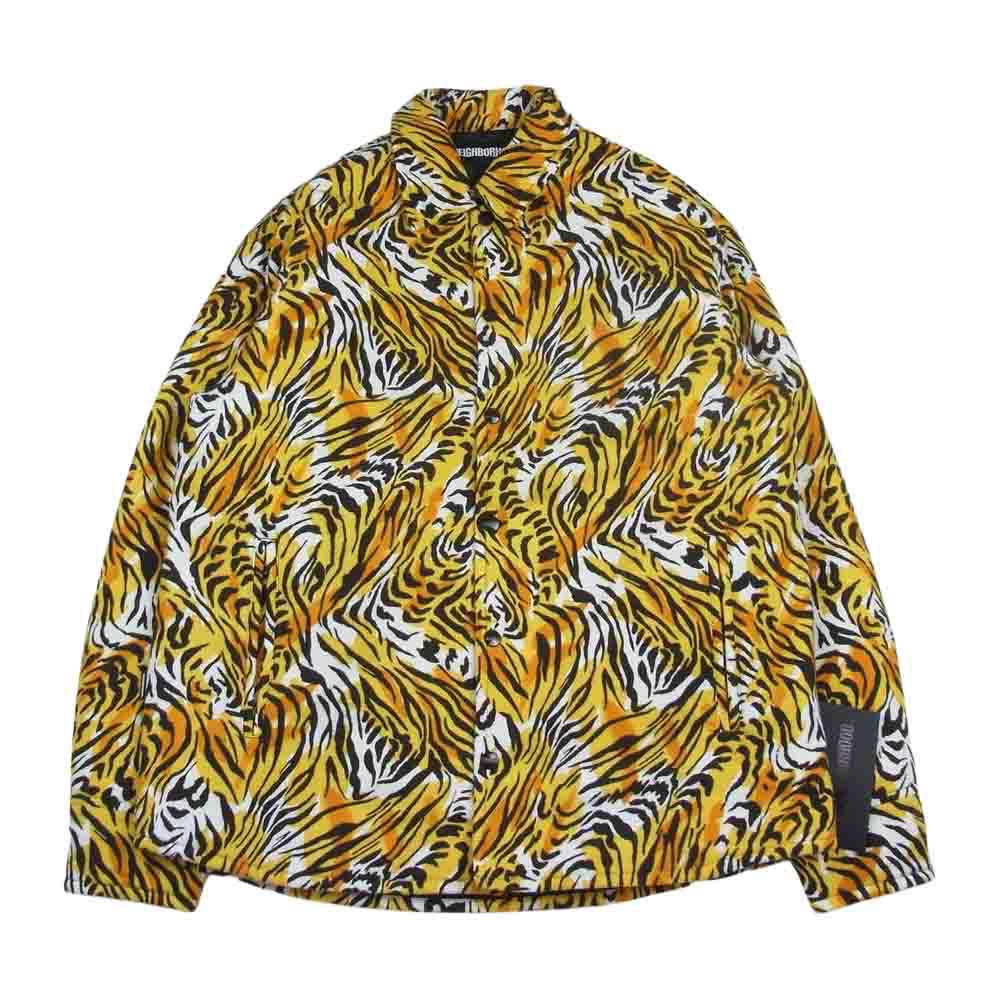 NBHD Quilted Liner Coach Jacket Yellow Unisex Long Sleeve 212SINHJKM-02