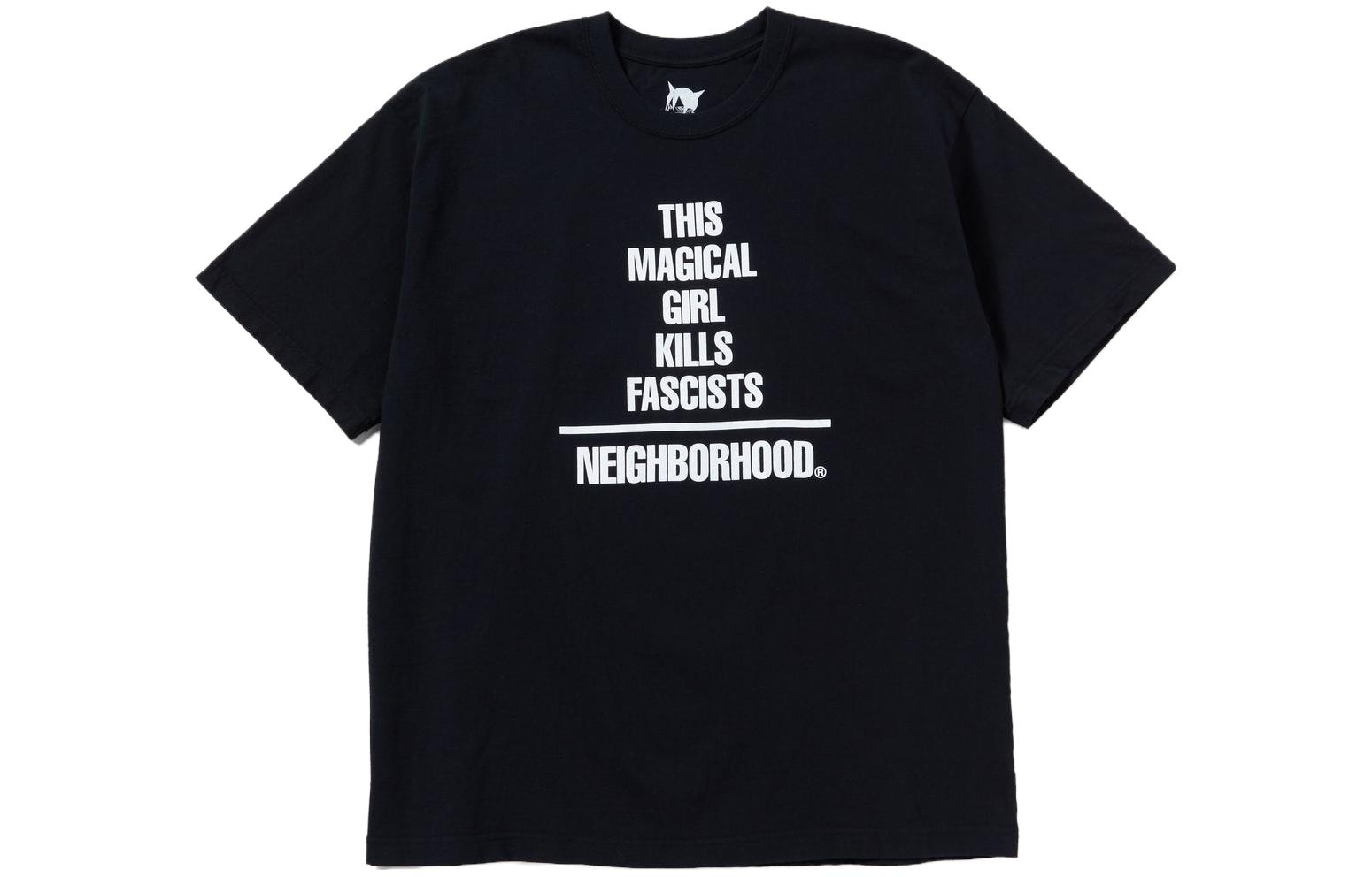 NEIGHBORHOOD Rubber Graphic Cotton T-Shirt Unisex Short Sleeve Crewneck 231PCJIN-ST02S