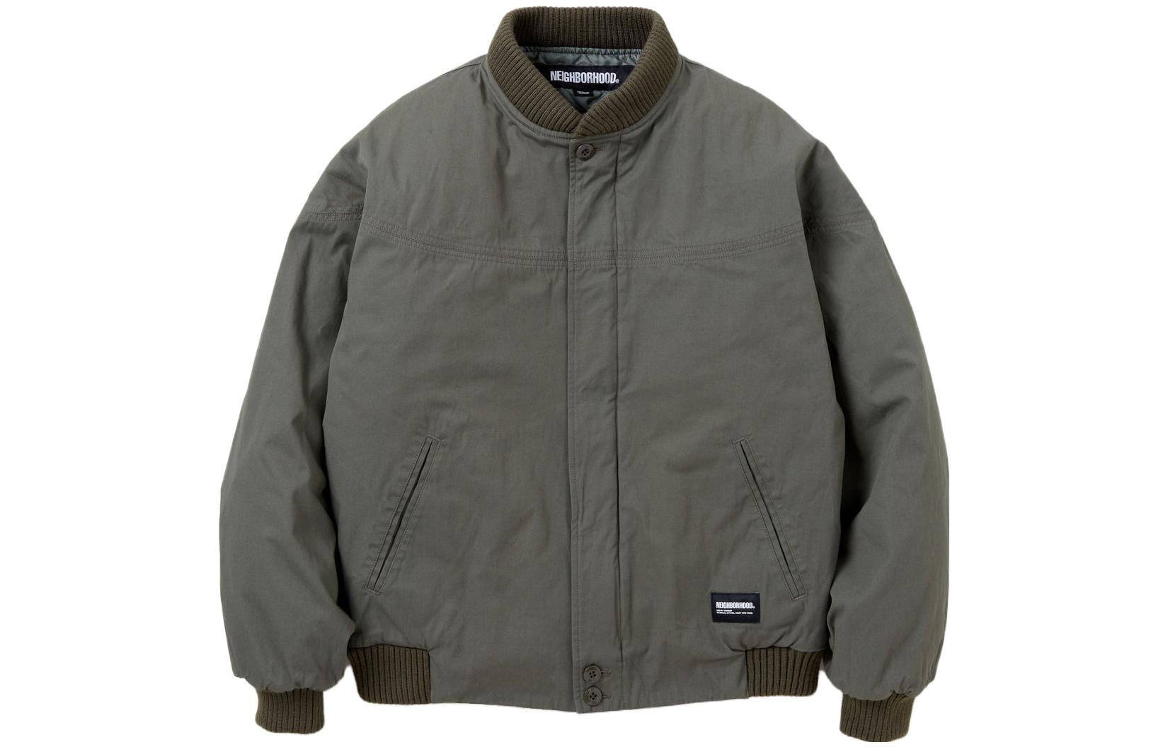 NBHD Solid Color Baseball Jacket with Zipper Casual Style 232spnh-jkm01