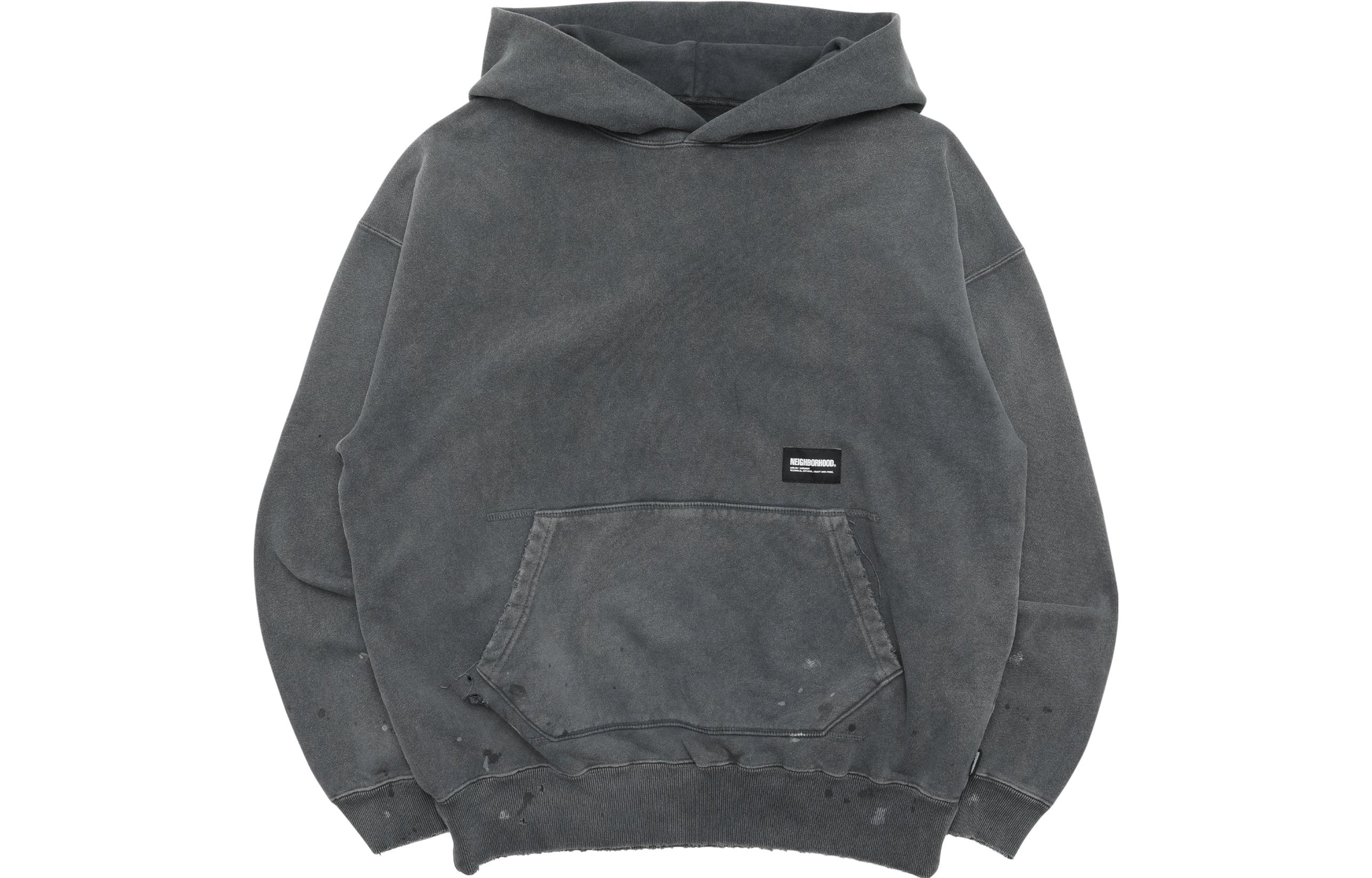 Order NEIGHBORHOOD纯色休闲连帽长袖卫衣 231OKNH-CSM02