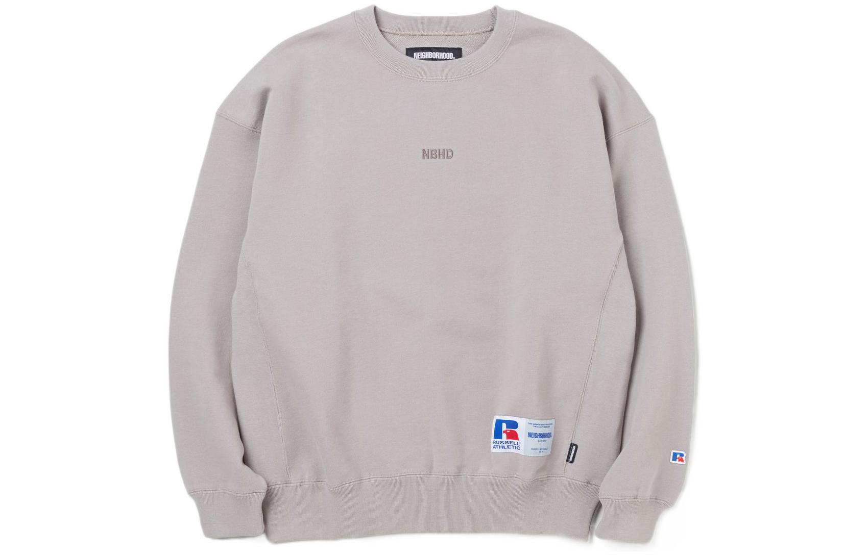 NBHD Solid Color Crewneck Pullover Long Sleeve Sweatshirt 221XRRUN-CSM01