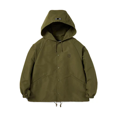 NBHD Solid Color Hooded Button-Up Jacket Long Sleeve 221TSNH-JKM05