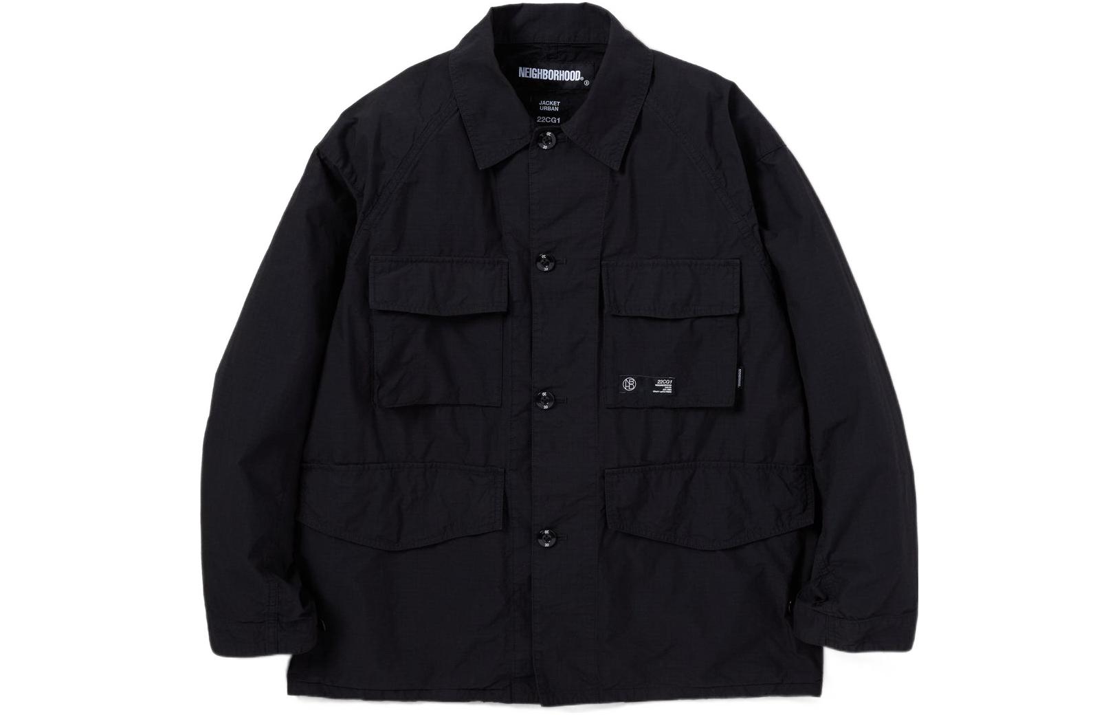 NBHD Solid Color Single-Breasted Collar Jacket - 221UTNH-JKM03