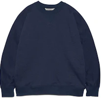 NEIGHBORHOOD Solid Crewneck Pullover Sweatshirt Navy Blue SUHS417-DN NEIGHBORHOOD Solid Crewneck Pullover Sweatshirt Navy Blue SUHS417-DN