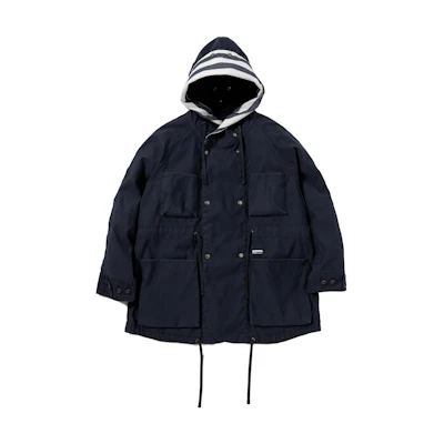 NBHD Solid Double-Breasted Hooded Jacket Long Sleeve 231SPNH-JKM02