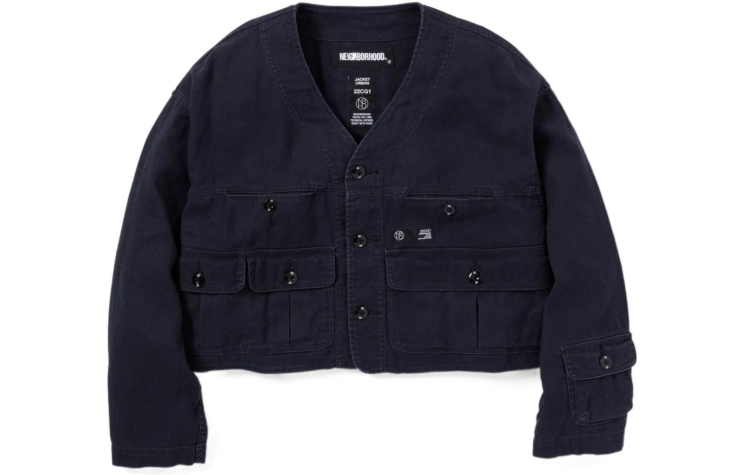 NBHD Solid Multi-Pocket Long-Sleeve Jacket 221YTNH-JKM03