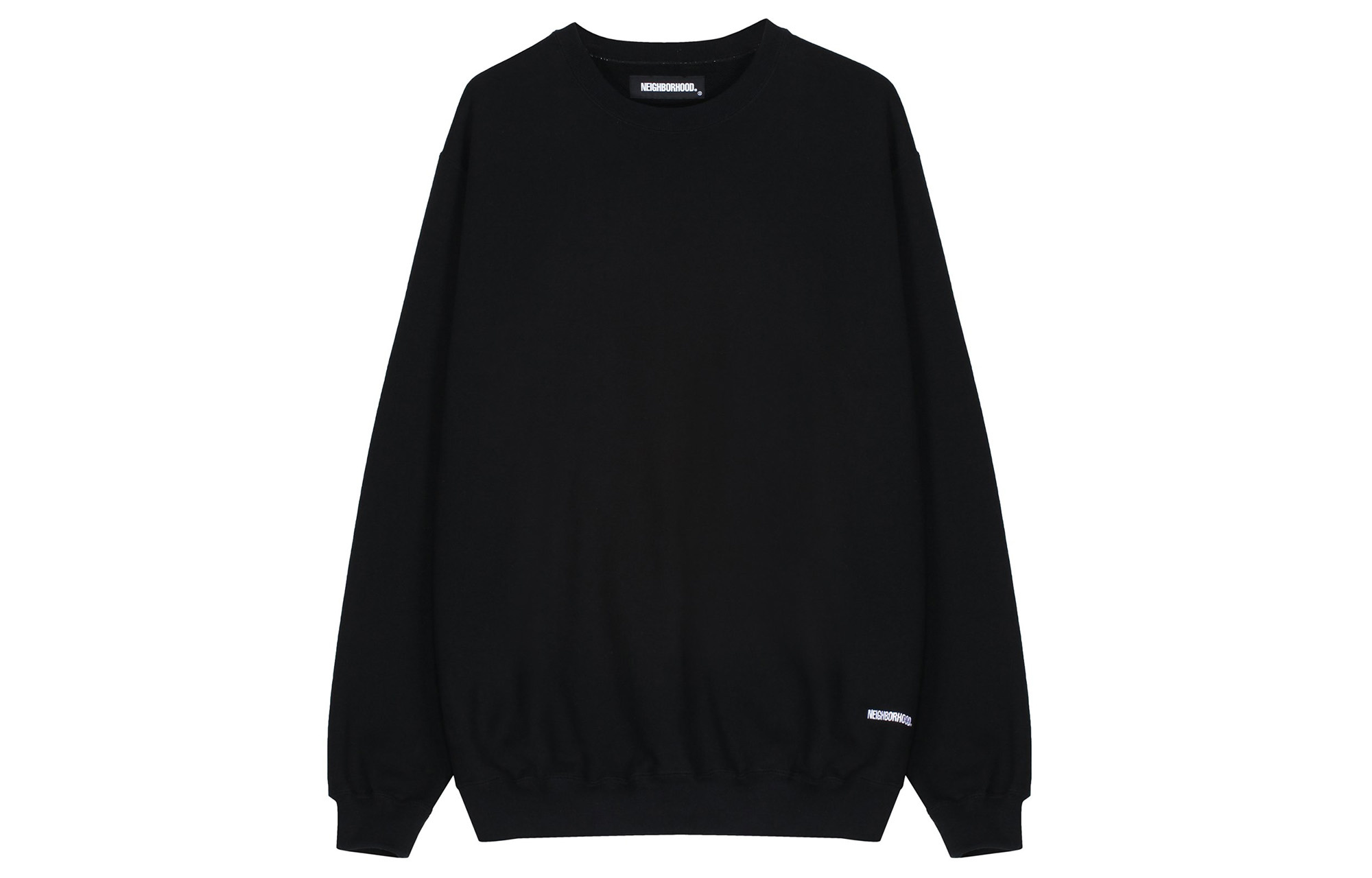 NEIGHBORHOOD SS21 Colorblock Pullover Sweatshirt Black/Blue Casual Wear NKTXSWUWCSM-02G