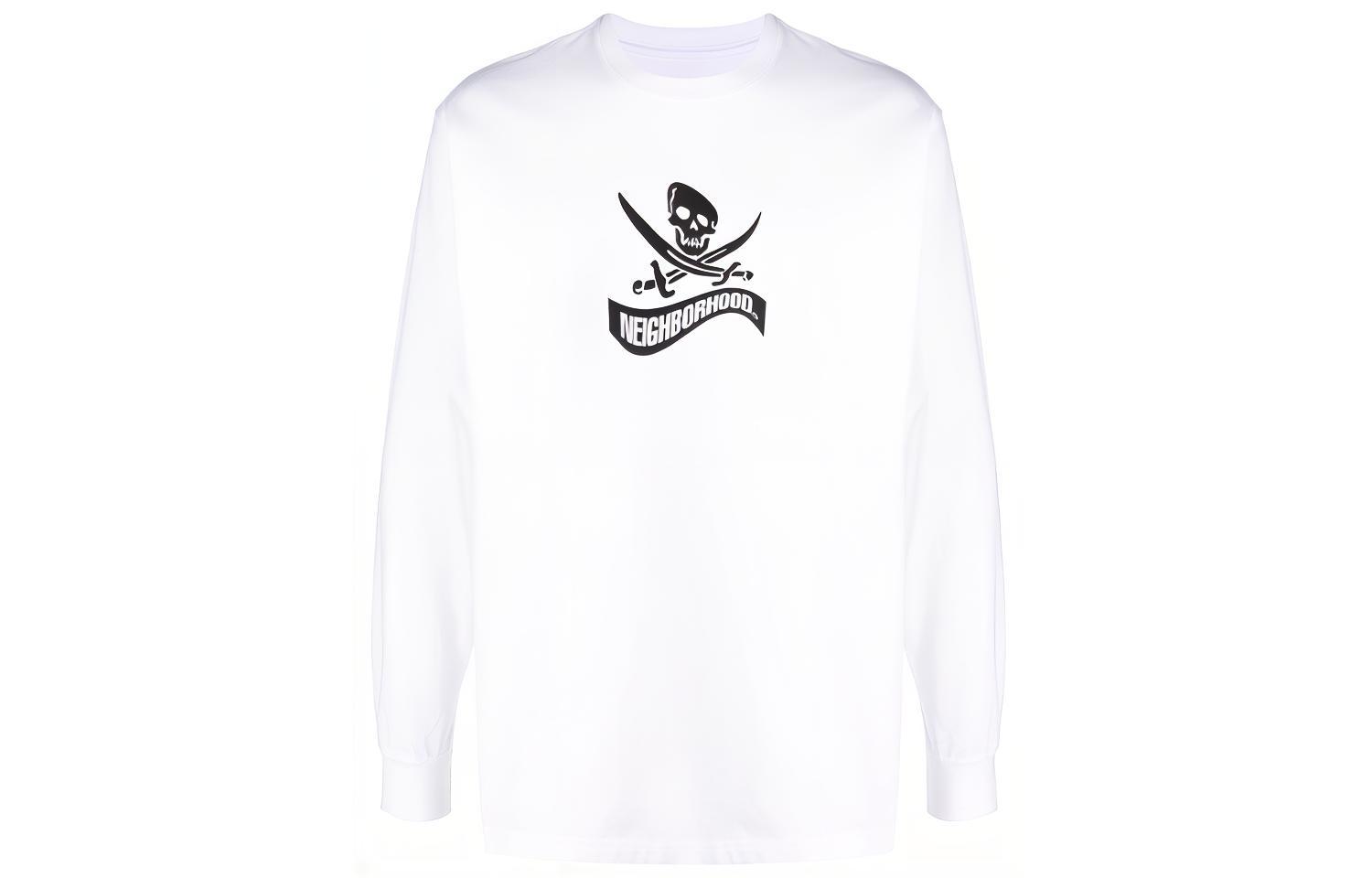 NEIGHBORHOOD SS21 Logo Printed Crewneck Long Sleeve Sweatshirt Men’s 202PCNH-LT09