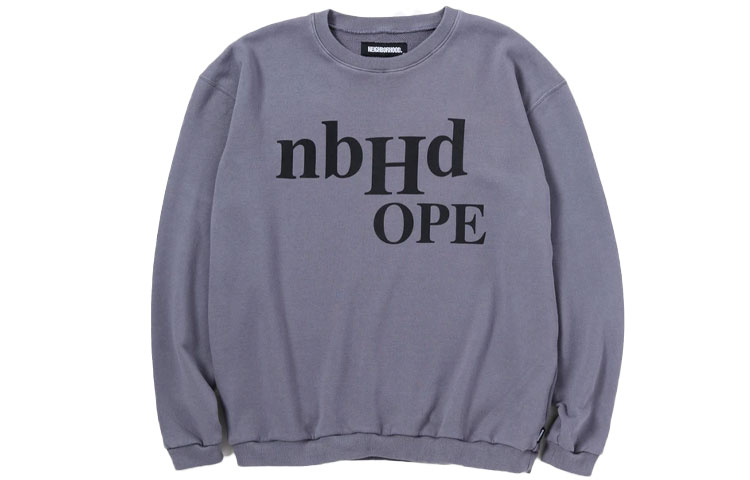 NEIGHBORHOOD SS21 Solid Color Logo Crewneck Sweatshirt 211UNNH-CSM01