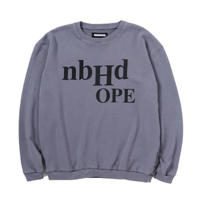 NBHD SS21 Solid Color Logo Crewneck Sweatshirt 211UNNH-CSM01