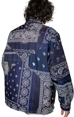 Chaqueta de manga larga NEIGHBORHOOD SS22 Bandana Patchwork Azul Marino. 212AQNH-SHM04NAVY Shop Chaqueta de manga larga NEIGHBORHOOD SS22 Bandana Patchwork Azul Marino. 212AQNH-SHM04NAVY