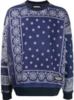 NEIGHBORHOOD SS22 Bandana Patchwork Sweatshirt Unisex Blue BANDANACH-OPPEDECCREWLSNAVY NEIGHBORHOOD SS22 Bandana Patchwork Sweatshirt Unisex Blue BANDANACH-OPPEDECCREWLSNAVY