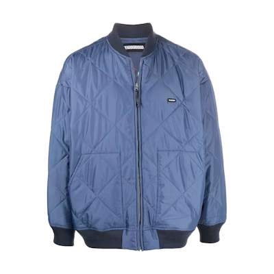 NBHD SS22 Embroidered Quilted Bomber Jacket Blue 212TSNHJKM-06BLUE