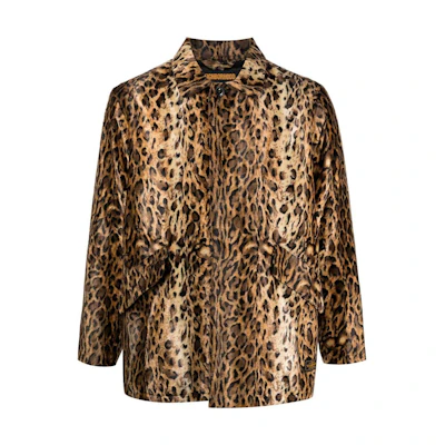 NBHD SS22 Leopard Print Button-Up Long Sleeve Jacket for Men Leopard 192AQNHJKM05LEOPARD