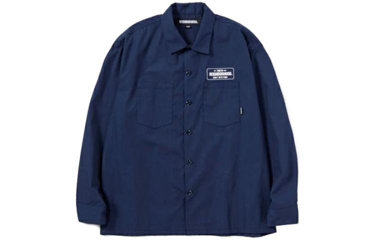 NBHD SS23 Letter Print Collared Button-Up Jacket Long Sleeve 231TSNH-SHM01