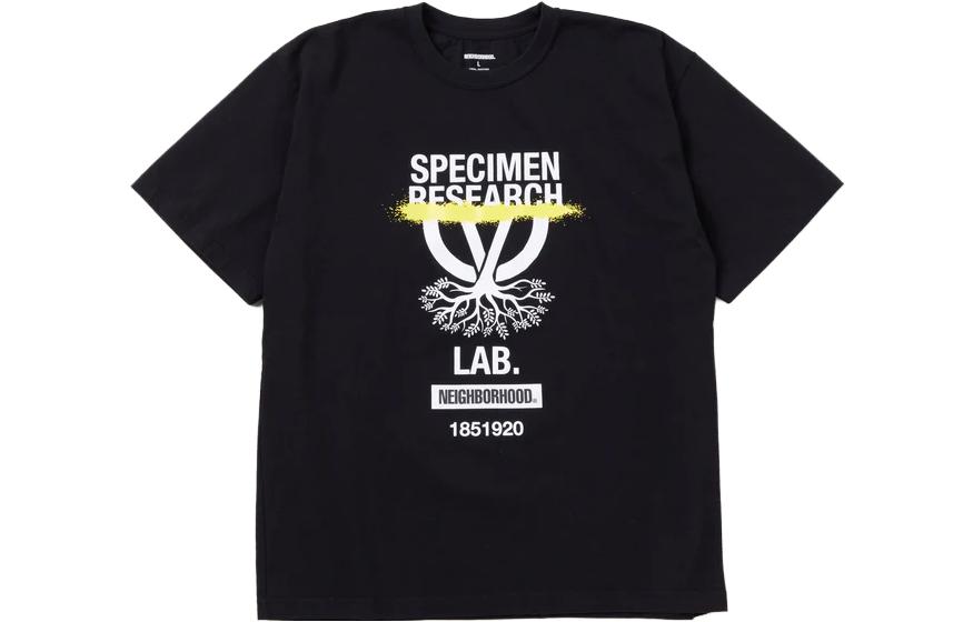 NEIGHBORHOOD SS23 Letter Print Crewneck T-Shirt () 232PCNH-ST21