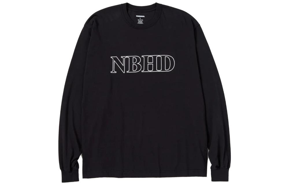 NBHD SS23 Solid Logo Crewneck Pullover Sweatshirt - 231PCNH-LT04