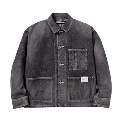 NBHD SS24 Button-Up Long-Sleeve Denim Jacket 241XBNH-JKM04