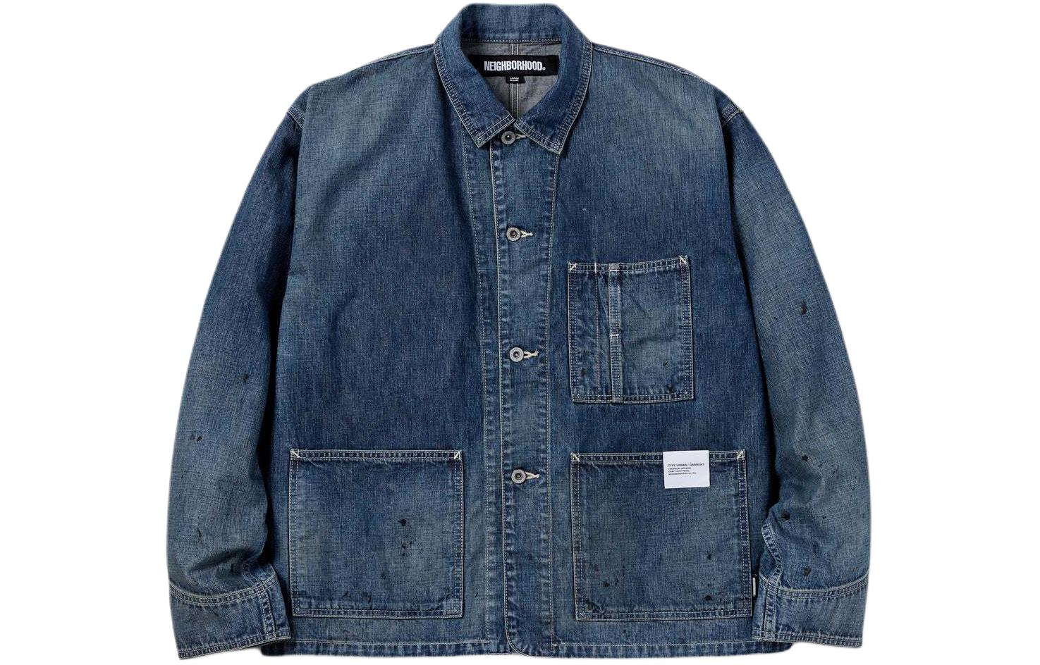 Order NEIGHBORHOOD SS24  長袖牛仔外套钮扣夹克 241XBNH-JKM04