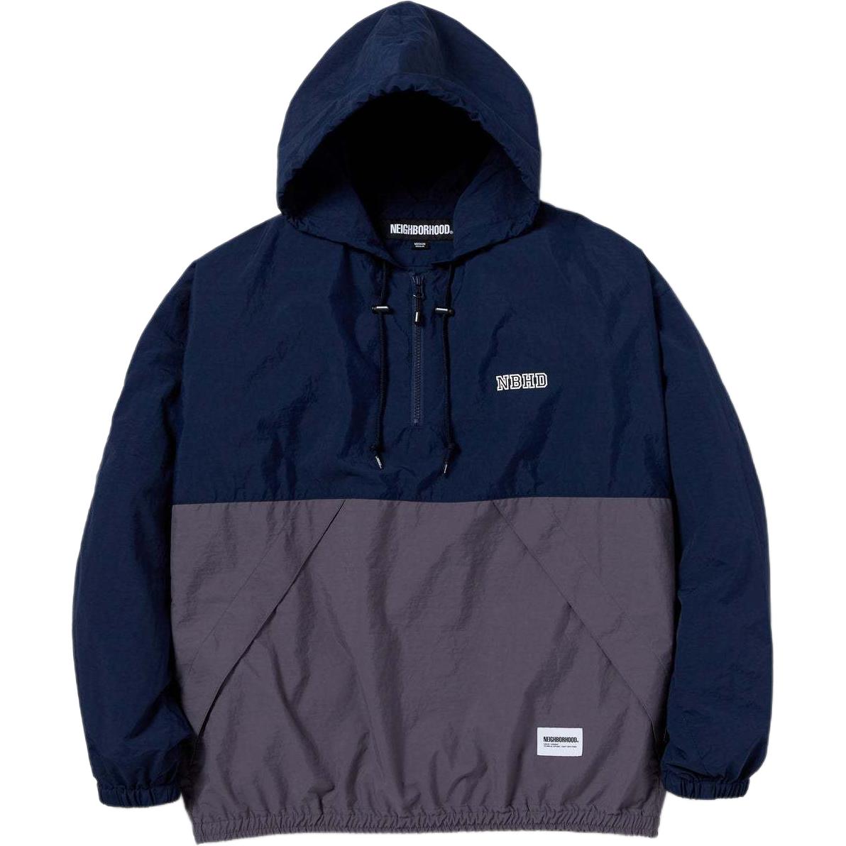 NEIGHBORHOOD SS24  Colorblock Pullover Hoodie Jacket. 241TSNH-JKM03