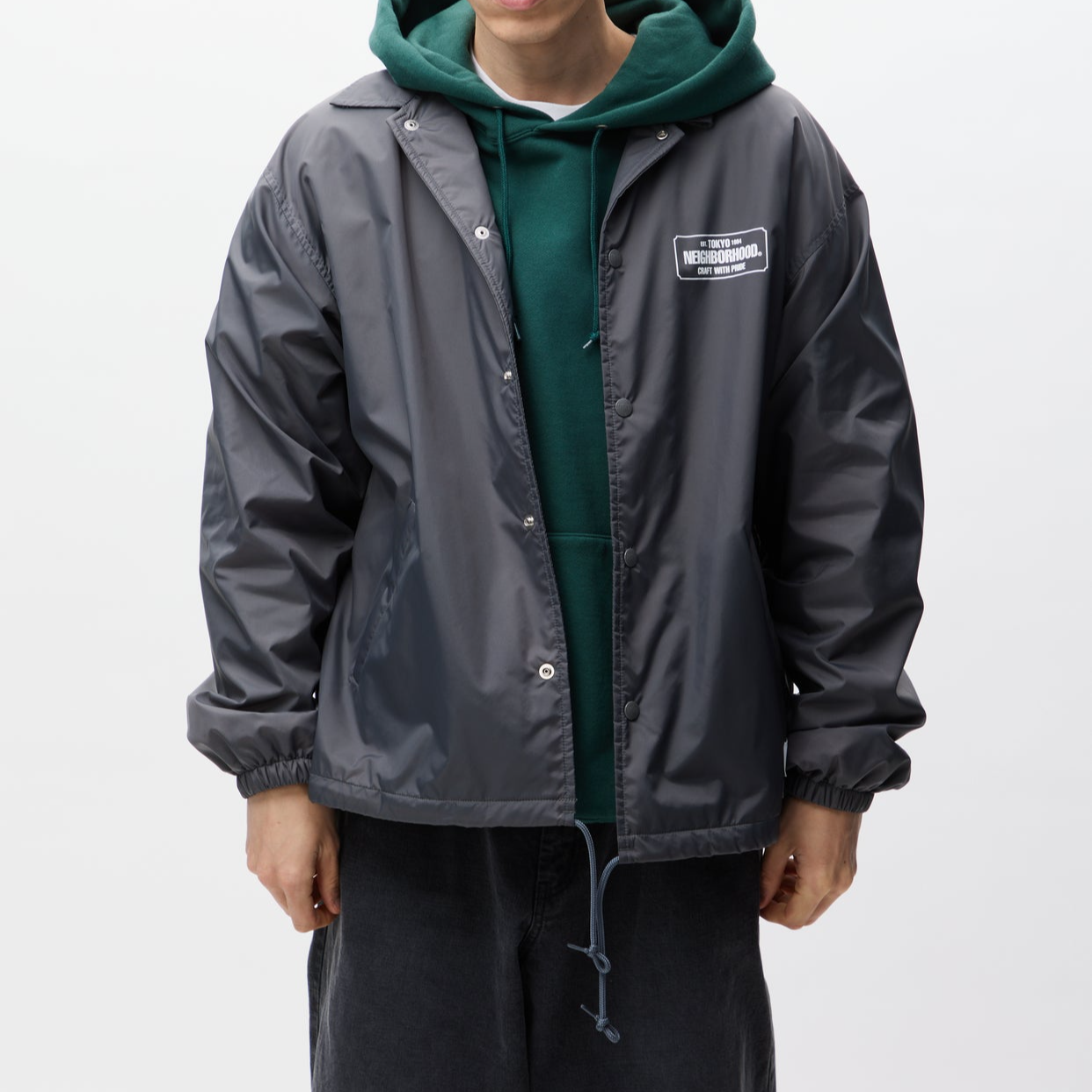 Sizing NEIGHBORHOOD SS24 單扣口袋設計純色夾克 241TSNH-JKM06