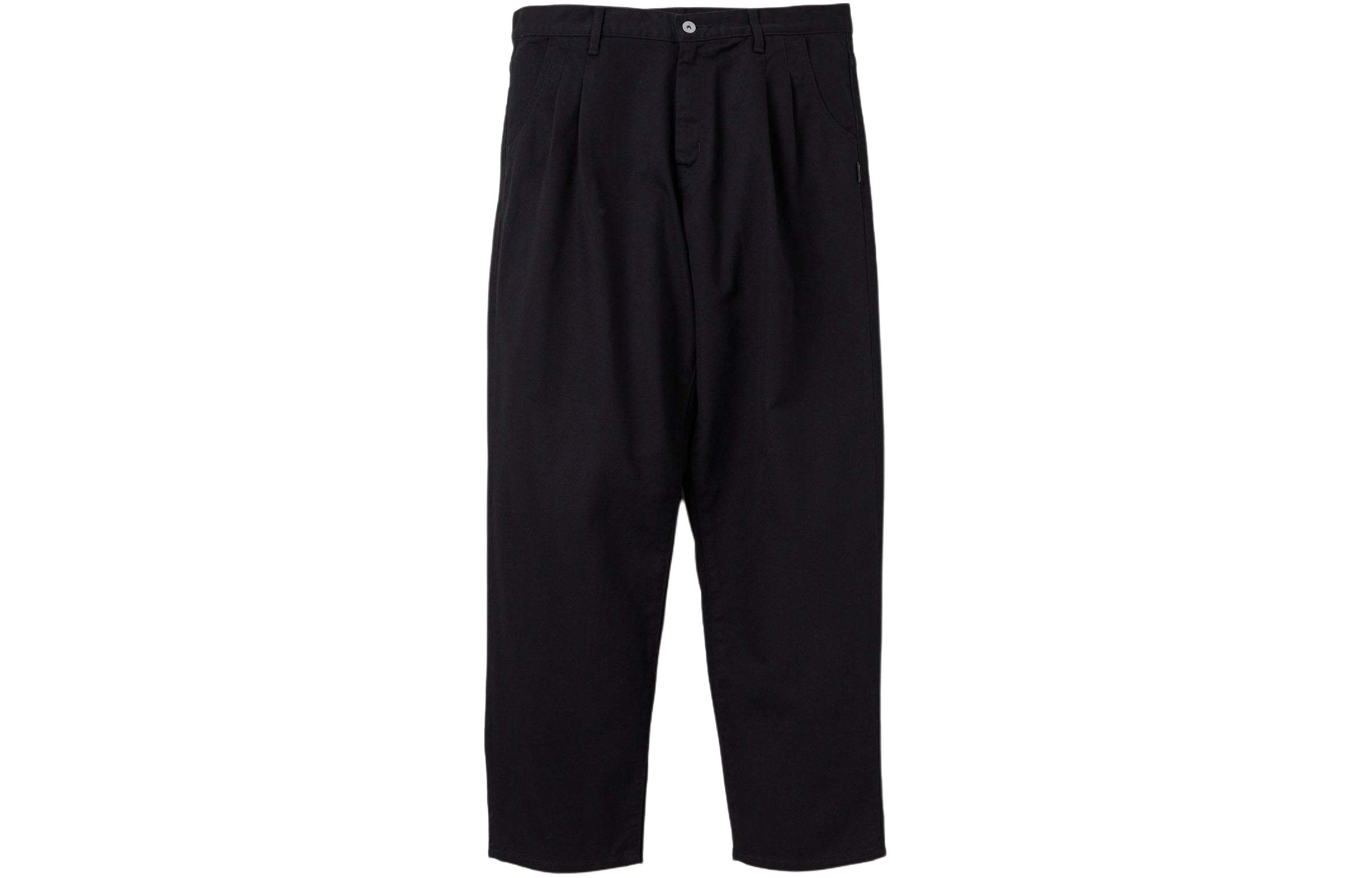 Lookbook 네이버후드 SS24 솔리드 테이퍼드 포켓 루즈핏 캐주얼 팬츠 241YTNH-PTM05