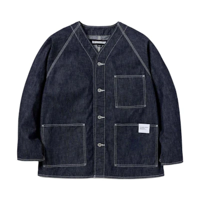 NBHD SS24 Collarless Button Long Sleeve Jacket - 241XBNH-JKM03