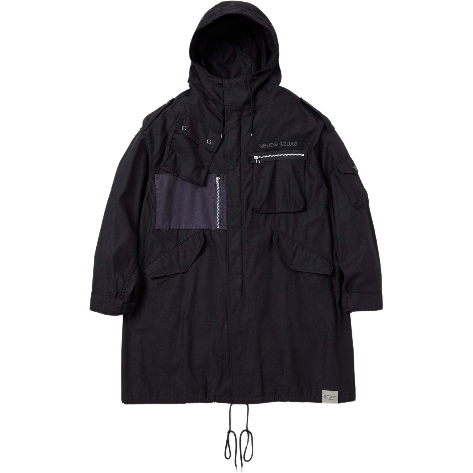 Lookbook NEIGHBORHOOD SS24 カラーブロック ミドル丈ジップフーディージャケット メンズ 241UTNH-JKM03