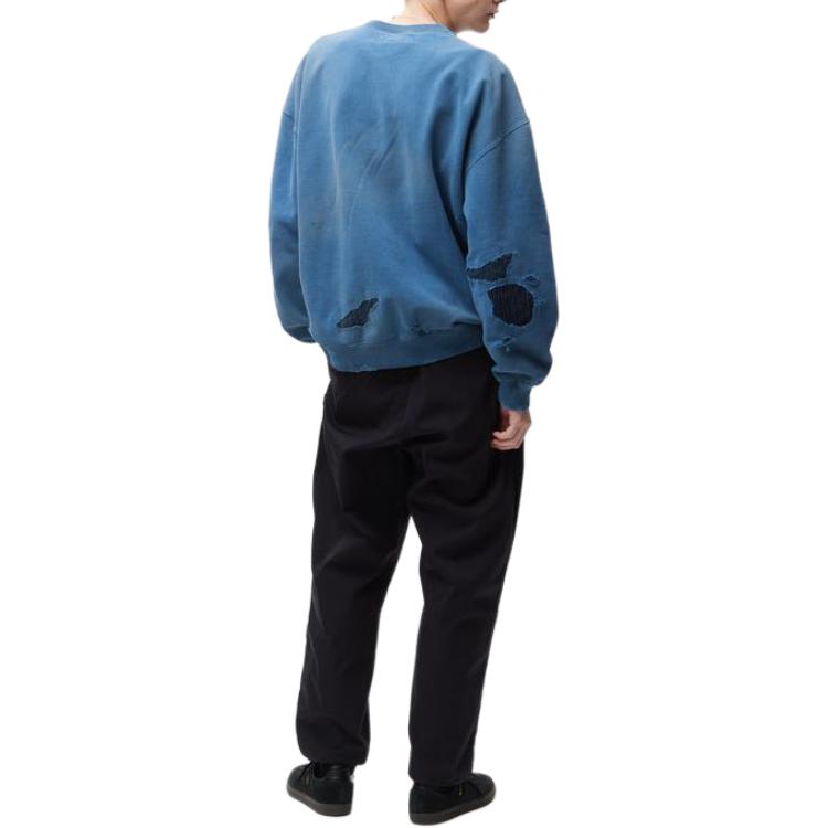 Purchase NEIGHBORHOOD SS24 Distressed Design Crewneck Sweatshirt Unisex 241OKNH-CSM01